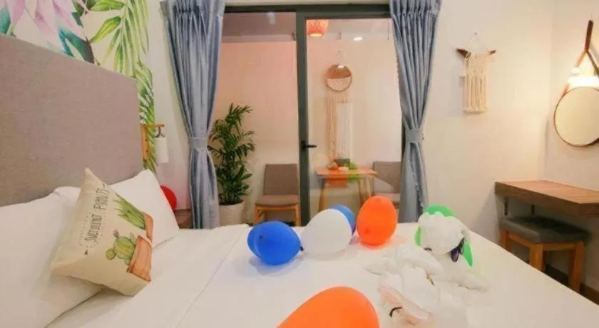 Bed in Green Oasis Hotel