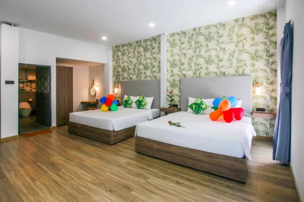 Bed in Green Oasis Hotel