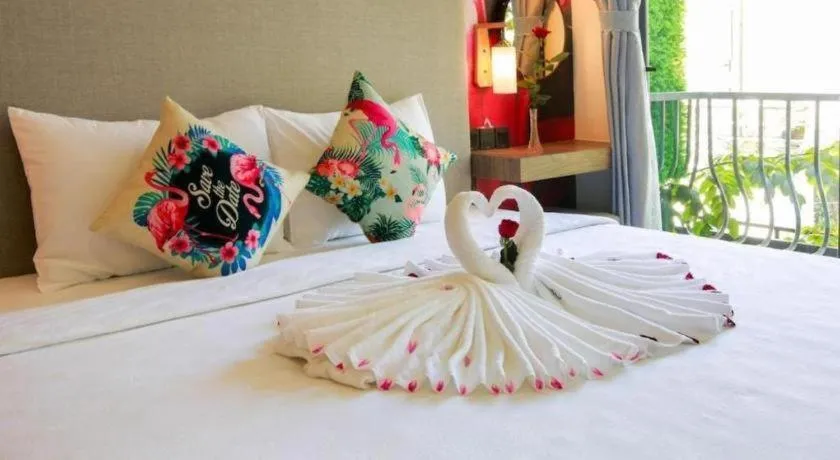 Bed in Green Oasis Hotel