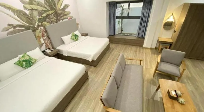 Bed in Green Oasis Hotel