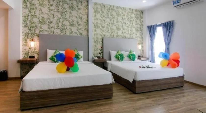 Bed in Green Oasis Hotel