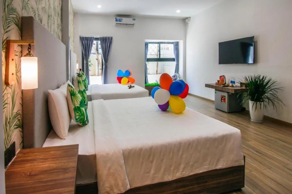 Bed in Green Oasis Hotel