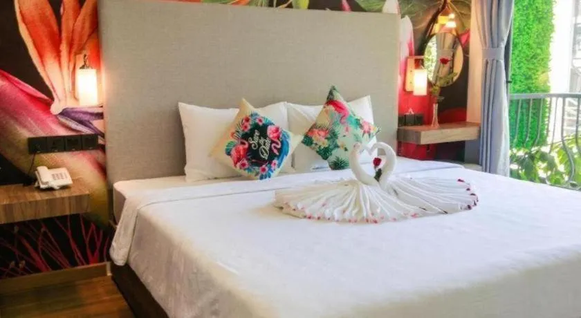 Bed in Green Oasis Hotel