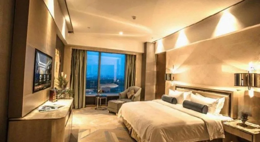 Bed in Shanghai Fuyue Hotel