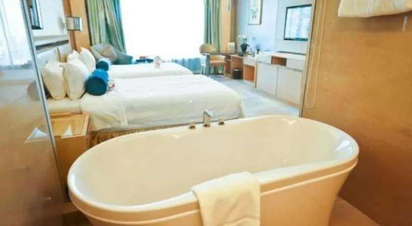 Bed in Shanghai Fuyue Hotel