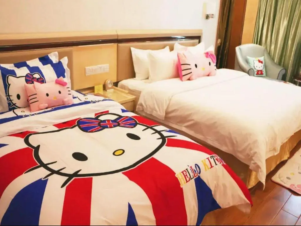 Bed in Shanghai Fuyue Hotel