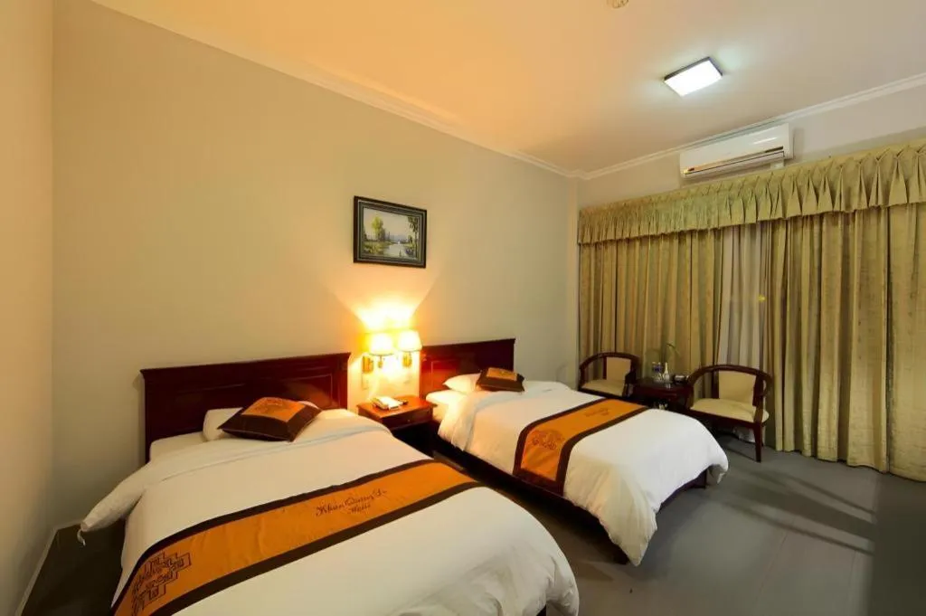 Bed in Khan Quang Do Hotel