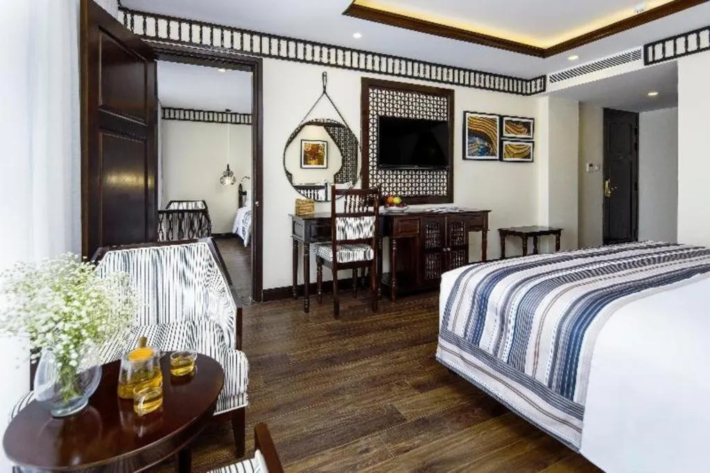 Bed in Le Pavillon Hoi An Paradise Hotel & Spa