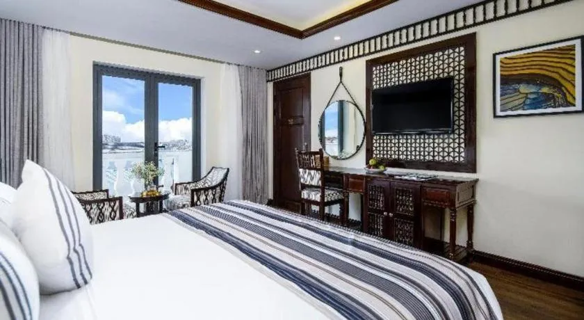 Bed in Le Pavillon Hoi An Paradise Hotel & Spa