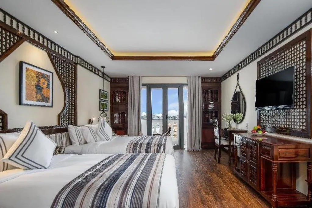 Bed in Le Pavillon Hoi An Paradise Hotel & Spa