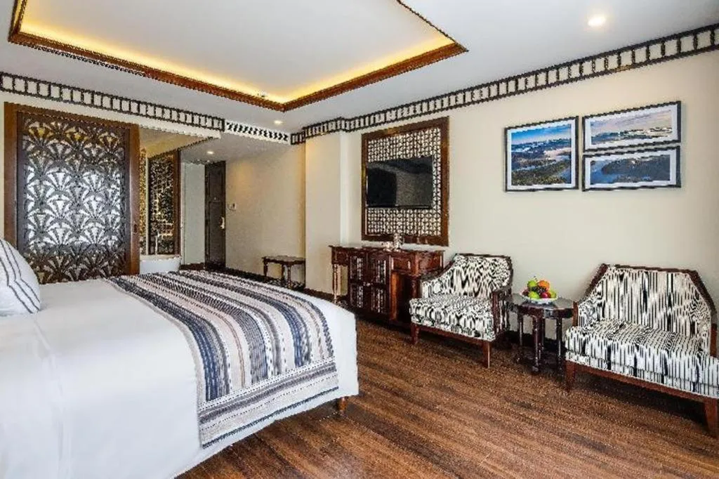 Bed in Le Pavillon Hoi An Paradise Hotel & Spa