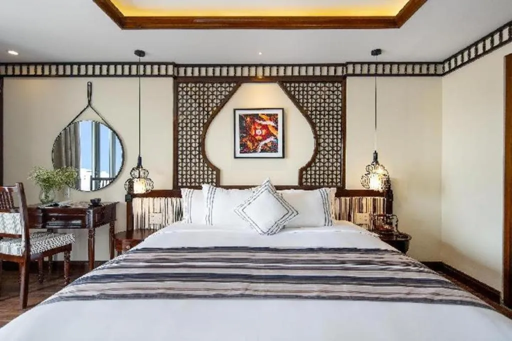 Bed in Le Pavillon Hoi An Paradise Hotel & Spa