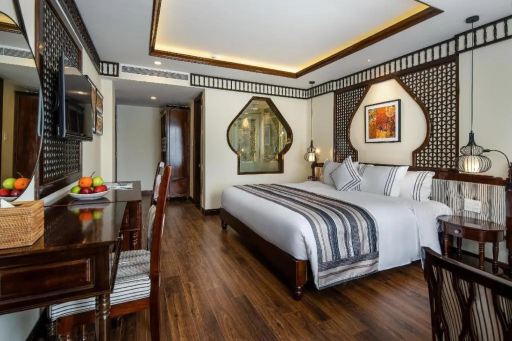 Bed in Le Pavillon Hoi An Paradise Hotel & Spa