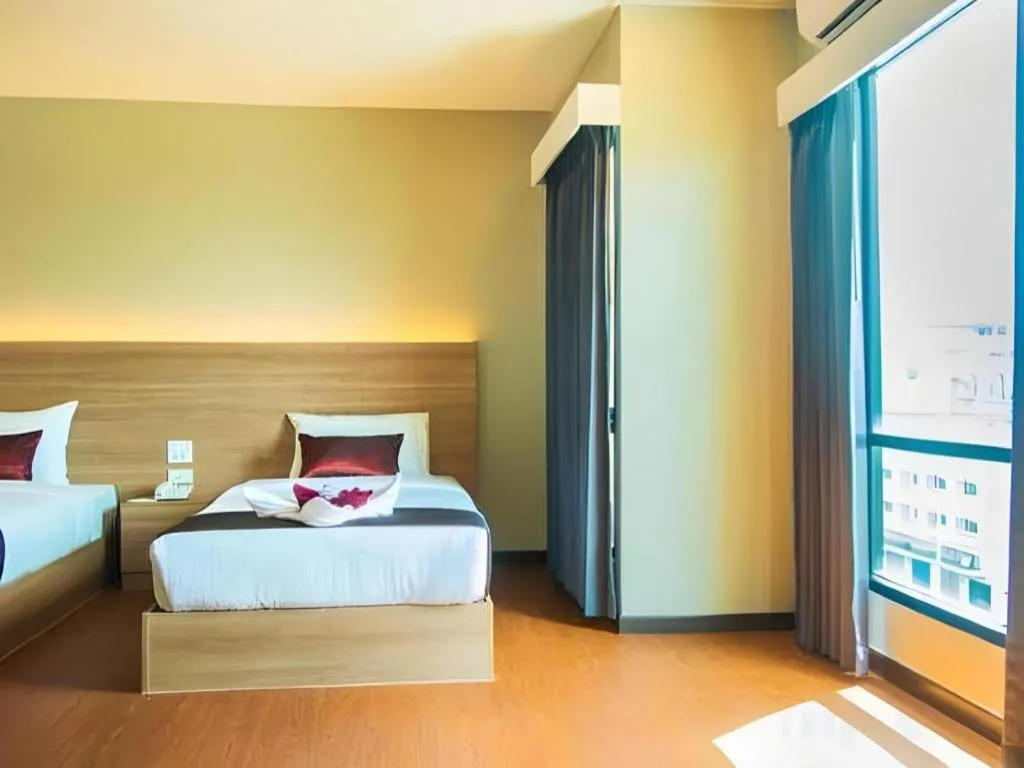 Bed in ATK HATYAI HOTEL