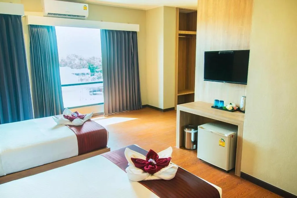 Bed in ATK HATYAI HOTEL