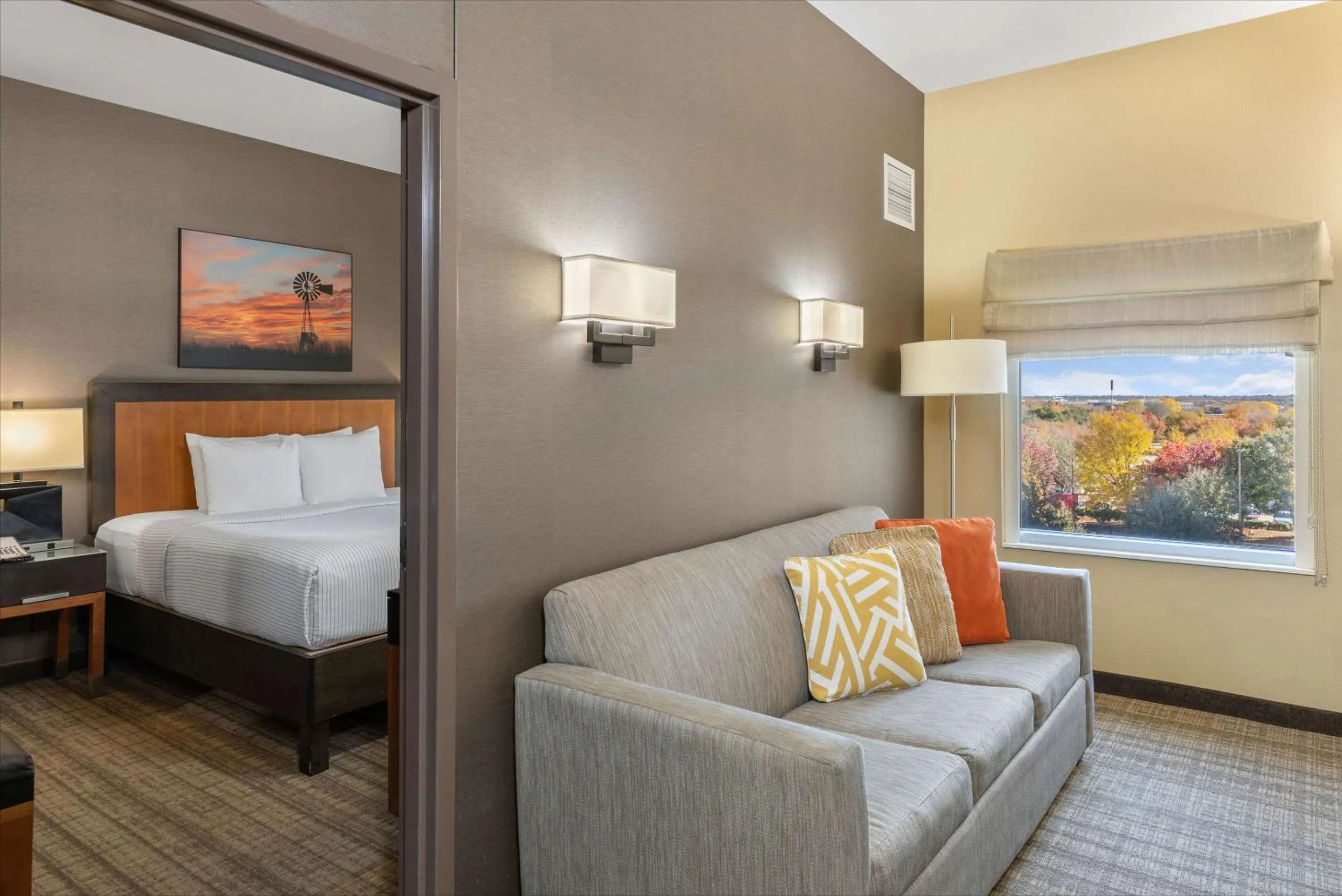 Bedroom, Bed in Cambria Hotel Plano - Frisco