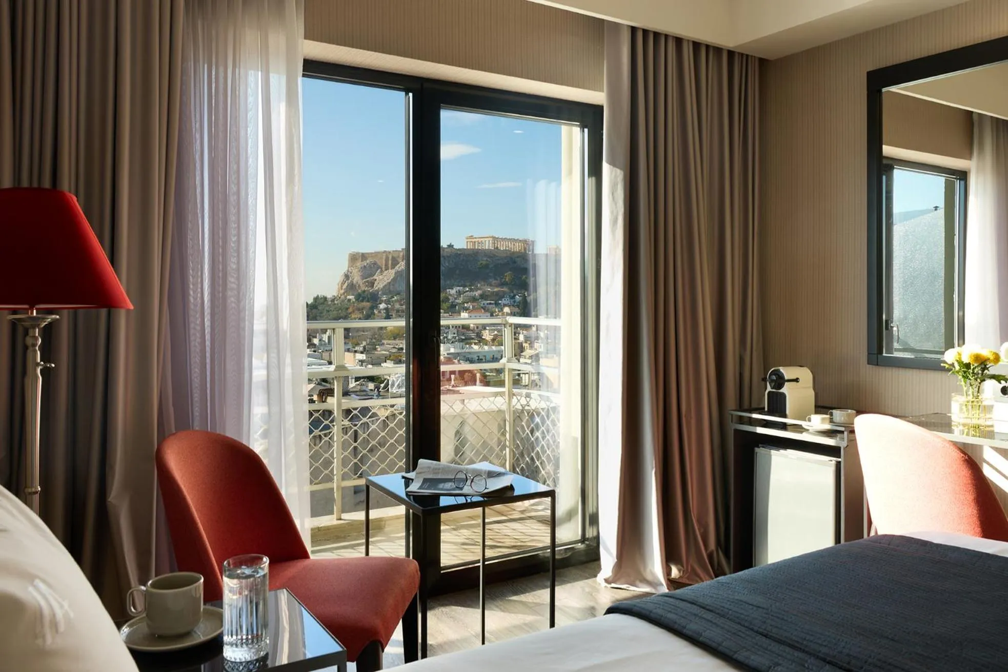 Coffee/tea facilities, Bed in Astor Hotel Athens