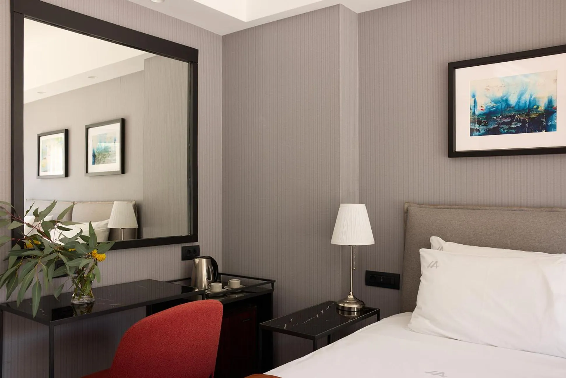 Bed in Astor Hotel Athens