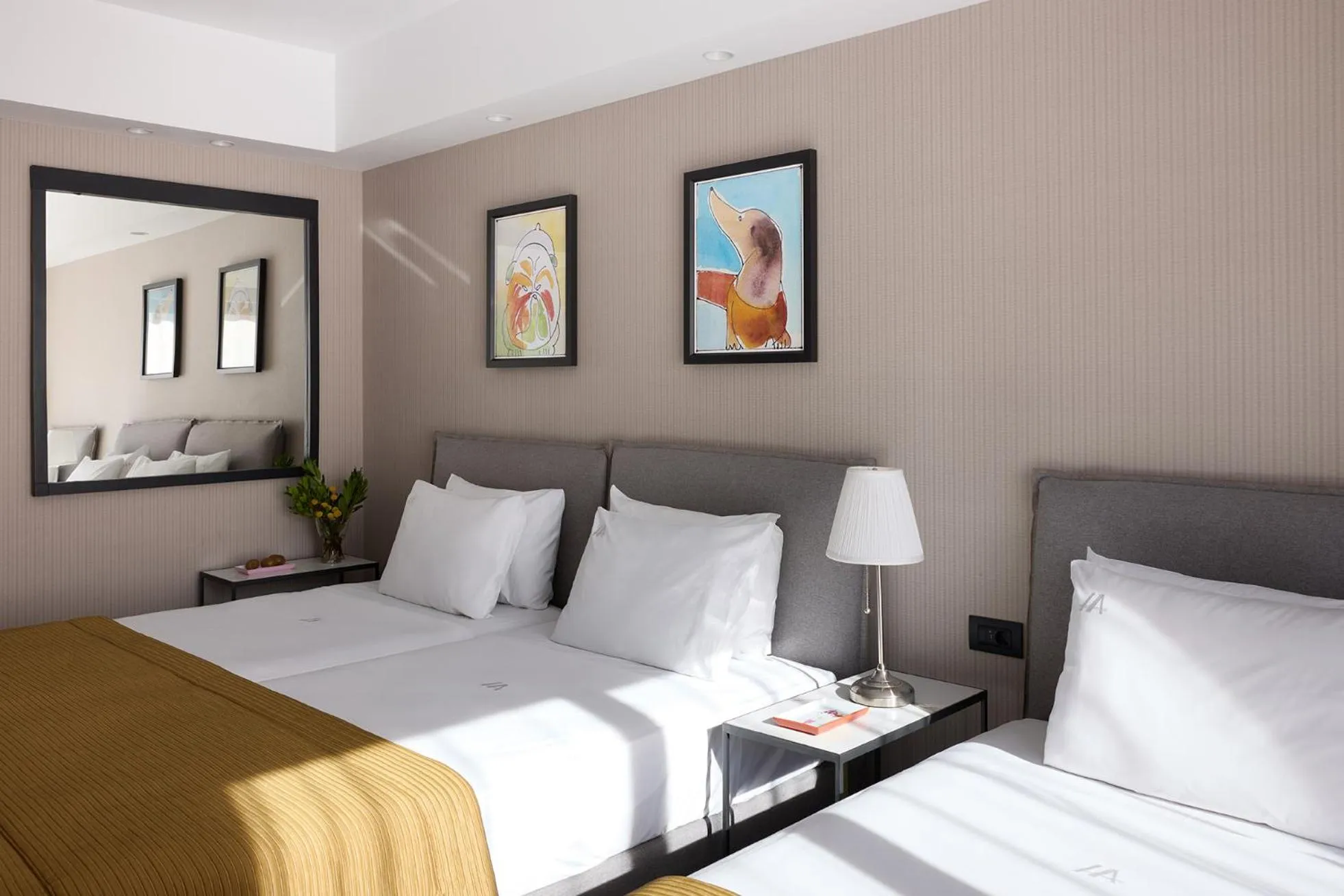 Bed in Astor Hotel Athens