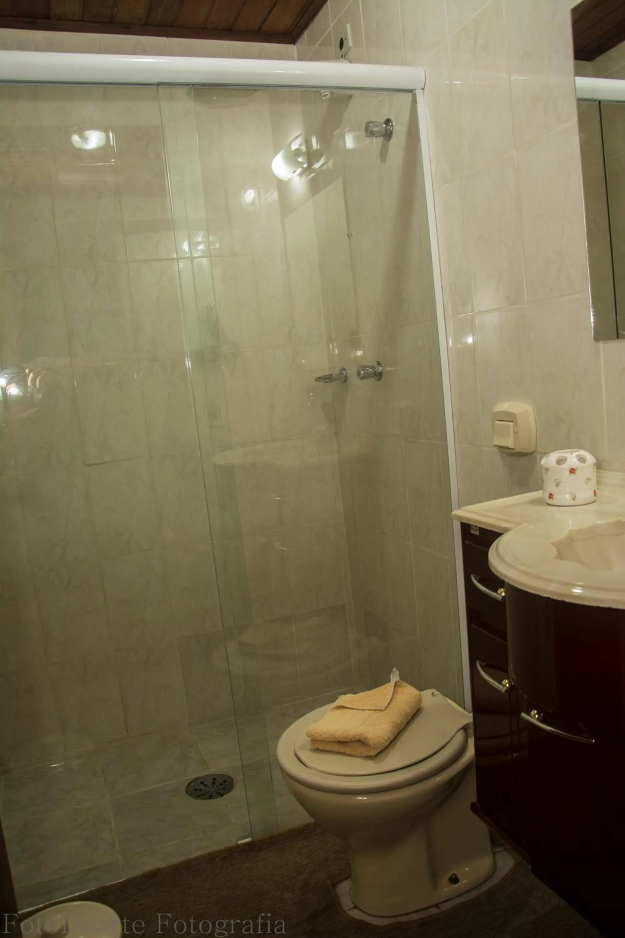 Shower in Pousada Recanto Ninho Verde Chalés