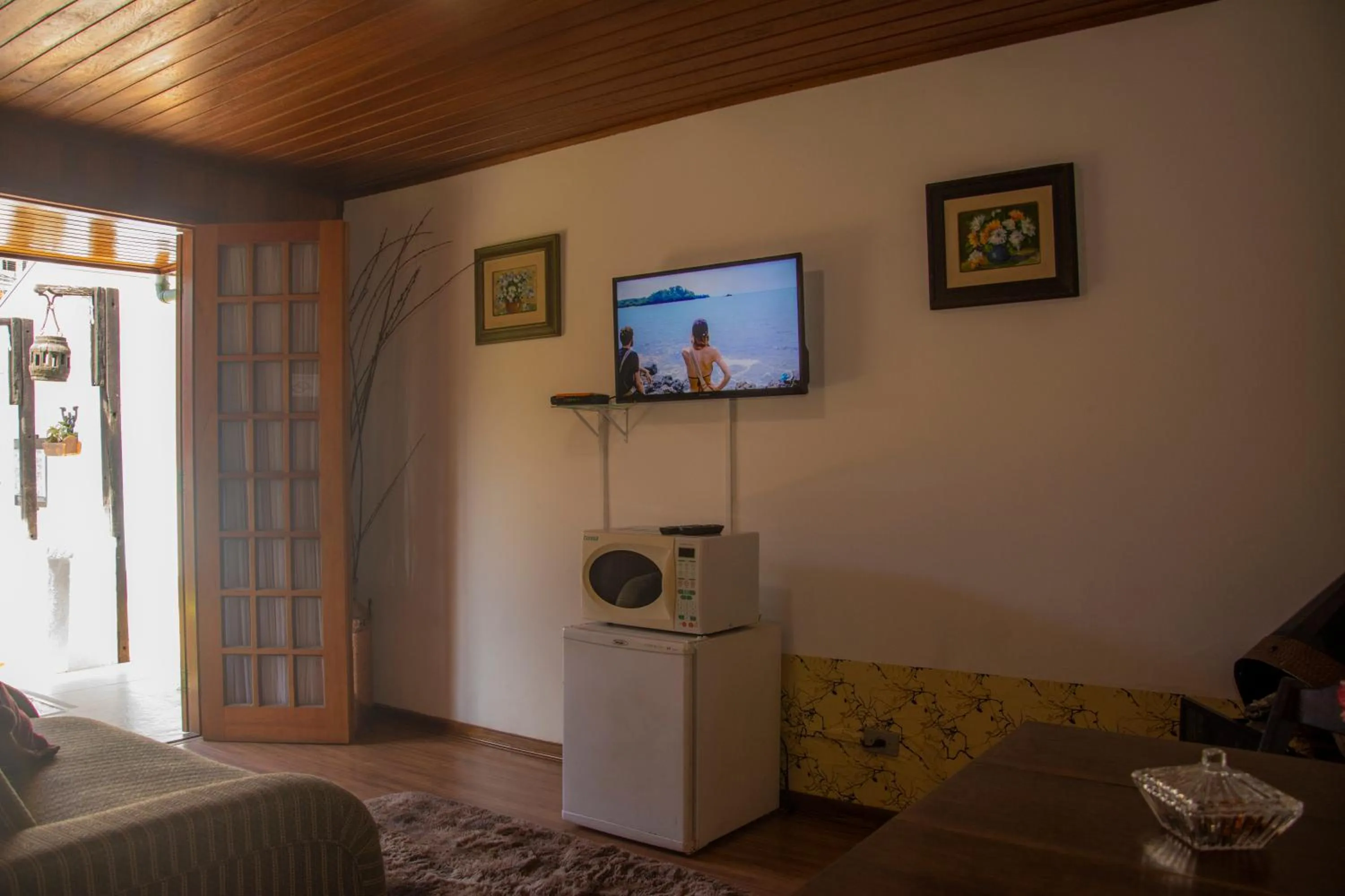 TV and multimedia in Pousada Recanto Ninho Verde Chalés