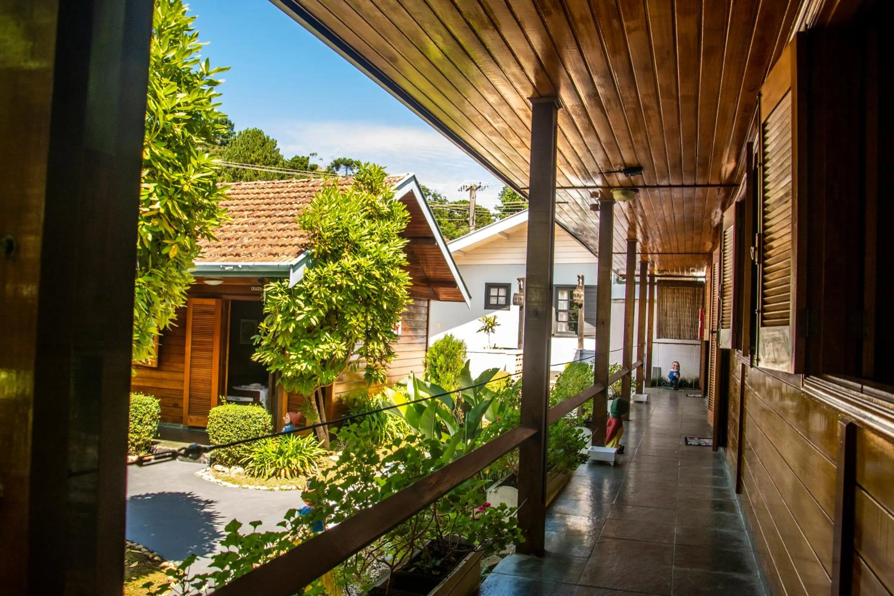 Balcony/Terrace in Pousada Recanto Ninho Verde Chalés