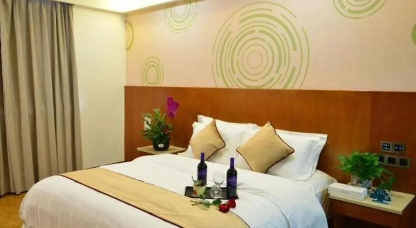 Bed in GreenTree Inn Qingdao Jiaozhou Jiaoping Road Express Hotel