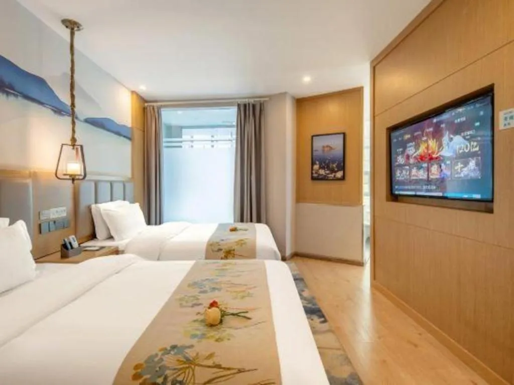 Bed in VX Dali Erhai Park Seascape Hotel