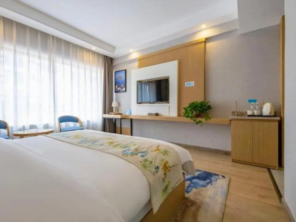 Bed in VX Dali Erhai Park Seascape Hotel