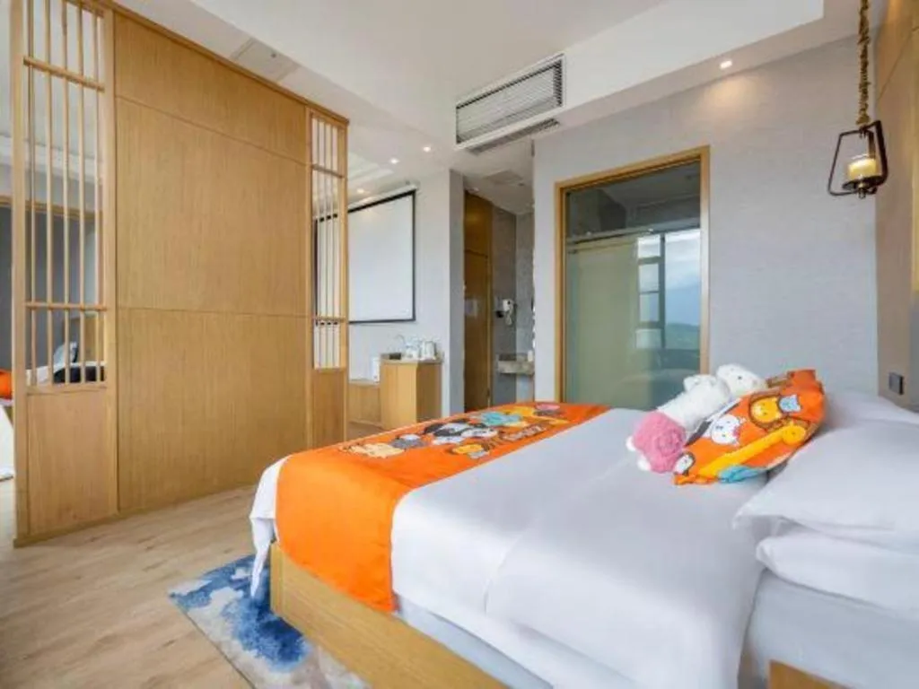 Bed in VX Dali Erhai Park Seascape Hotel