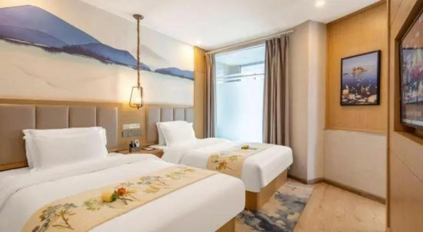 Bed in VX Dali Erhai Park Seascape Hotel