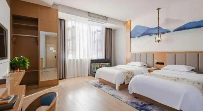 Bed in VX Dali Erhai Park Seascape Hotel