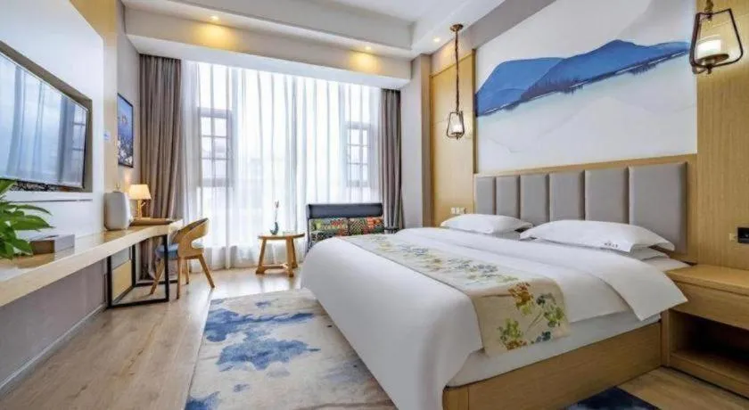 Bed in VX Dali Erhai Park Seascape Hotel