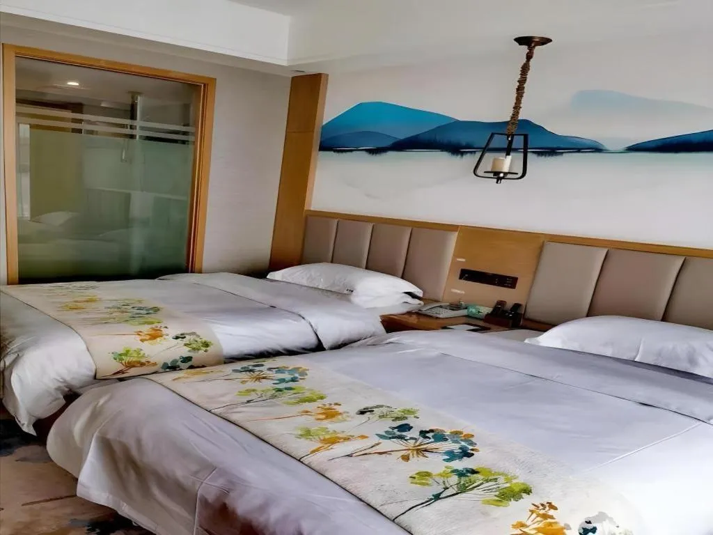 Bed in VX Dali Erhai Park Seascape Hotel