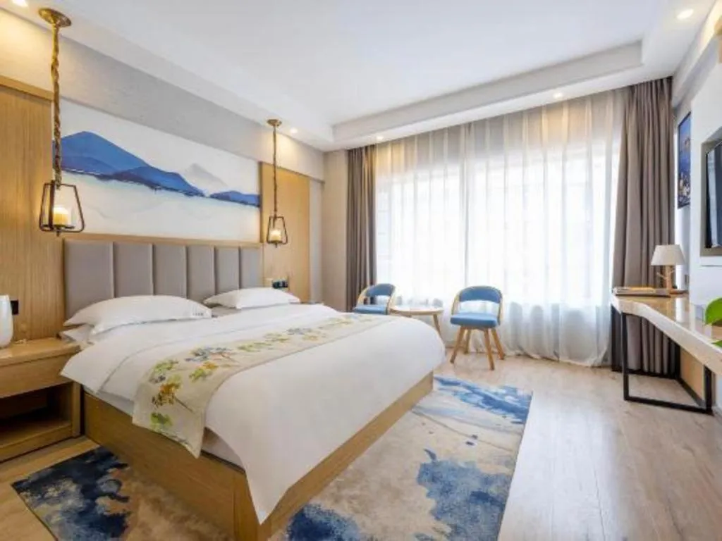 Bed in VX Dali Erhai Park Seascape Hotel