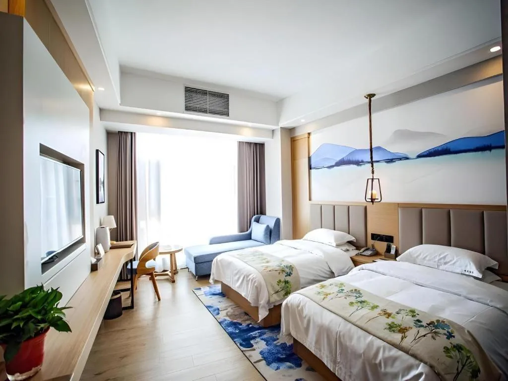 Bed in VX Dali Erhai Park Seascape Hotel