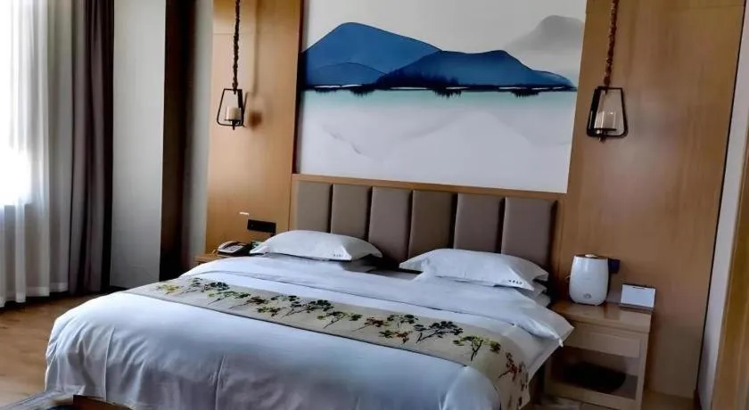 Bed in VX Dali Erhai Park Seascape Hotel