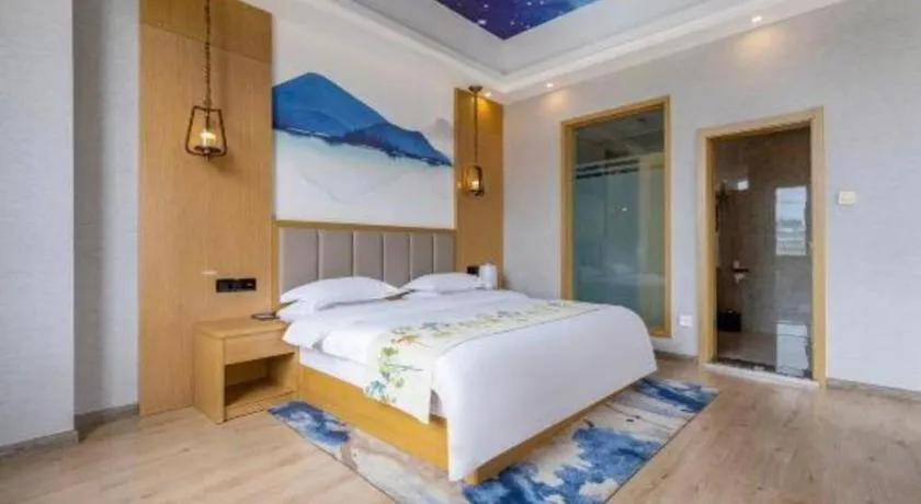 Bed in VX Dali Erhai Park Seascape Hotel