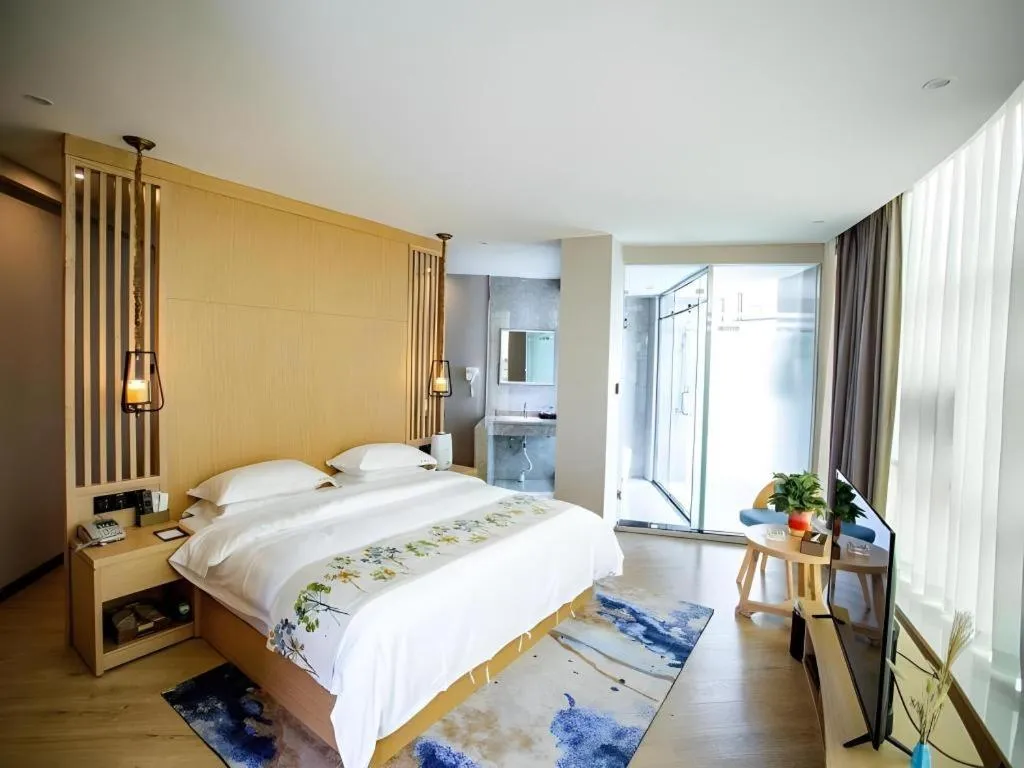 Bed in VX Dali Erhai Park Seascape Hotel