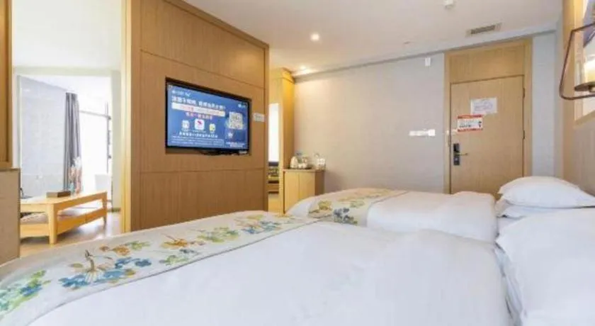 Bed in VX Dali Erhai Park Seascape Hotel