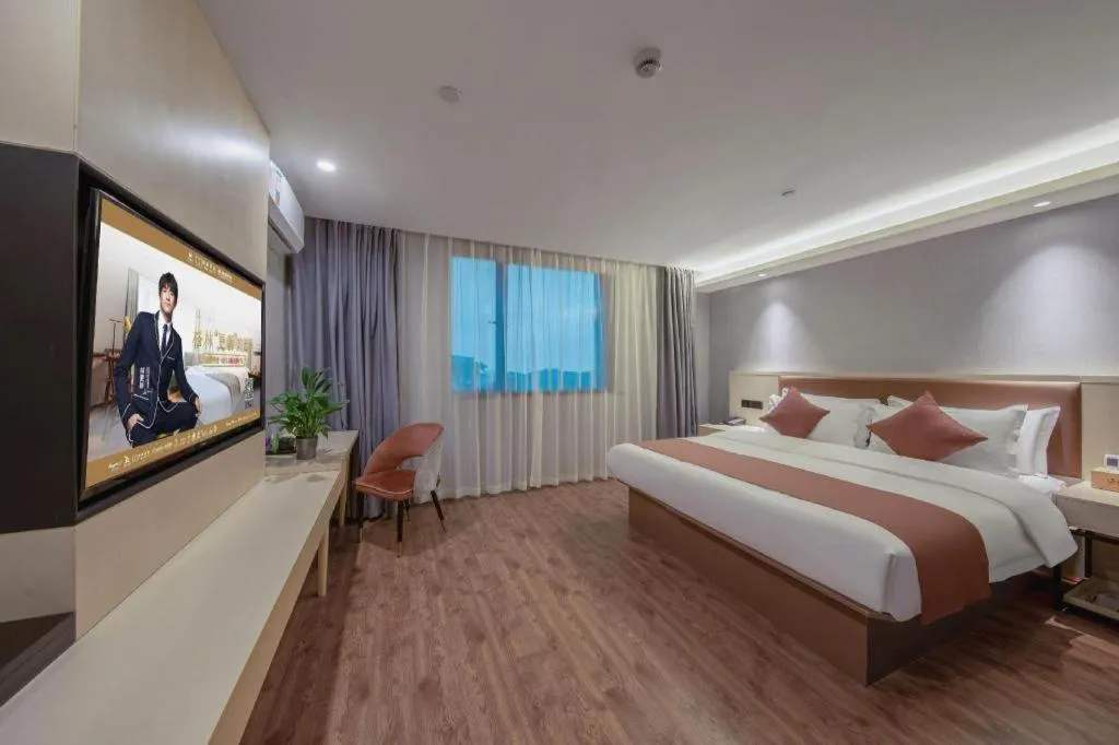 Bed in Gya Hotel Shanghai Long Distance Passenger Terminal Station