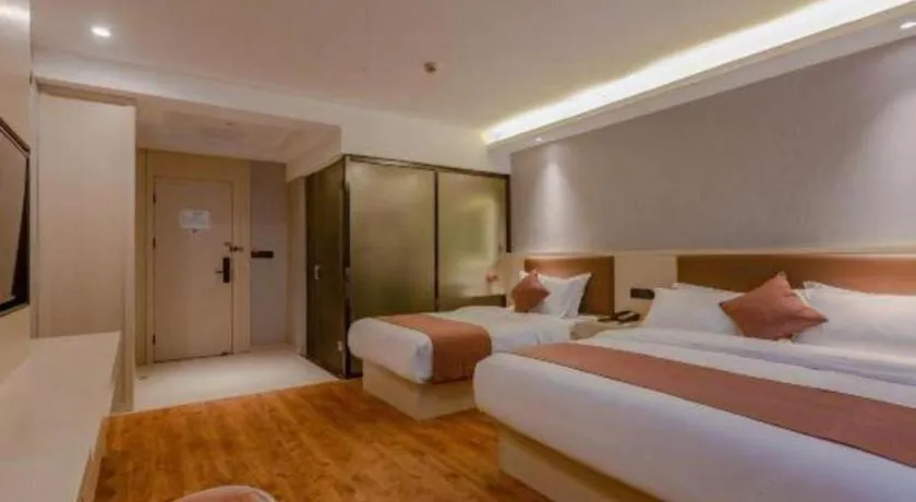 Bed in Gya Hotel Shanghai Long Distance Passenger Terminal Station