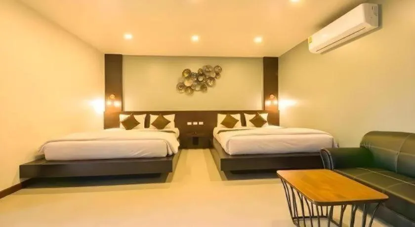Bed in Laekhong River Resort
