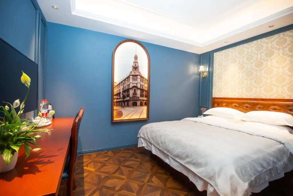 Bed in Yitingzhenshe Hotel Beijing Qianmen