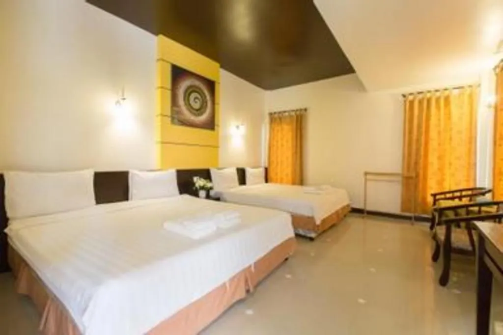 Bed in Kiang Talay Resort