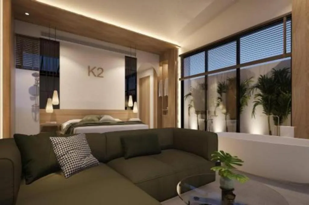 Bed in K2Green Hotel