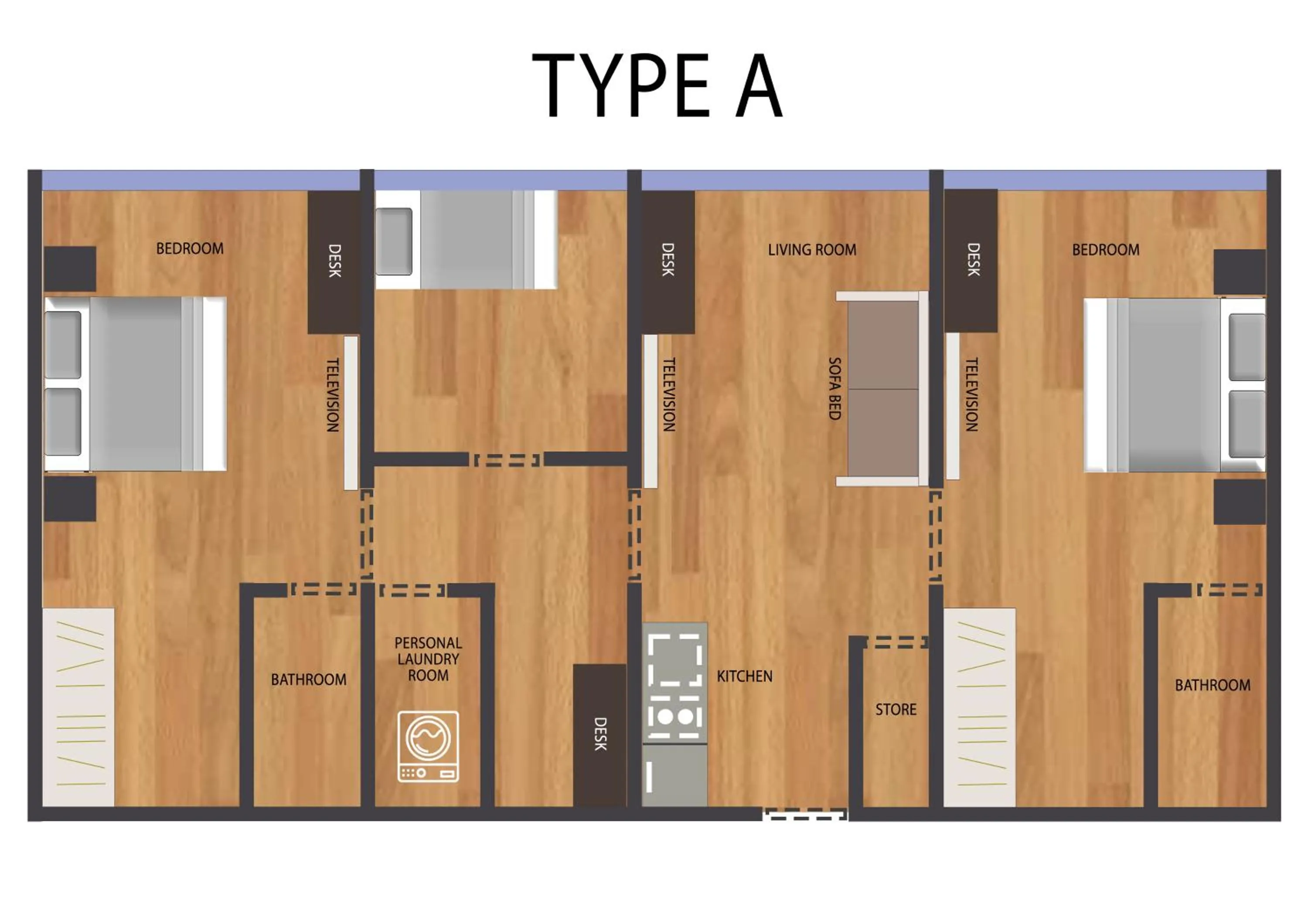 Floor plan in Louis Kienne Serviced Residences - Havelock