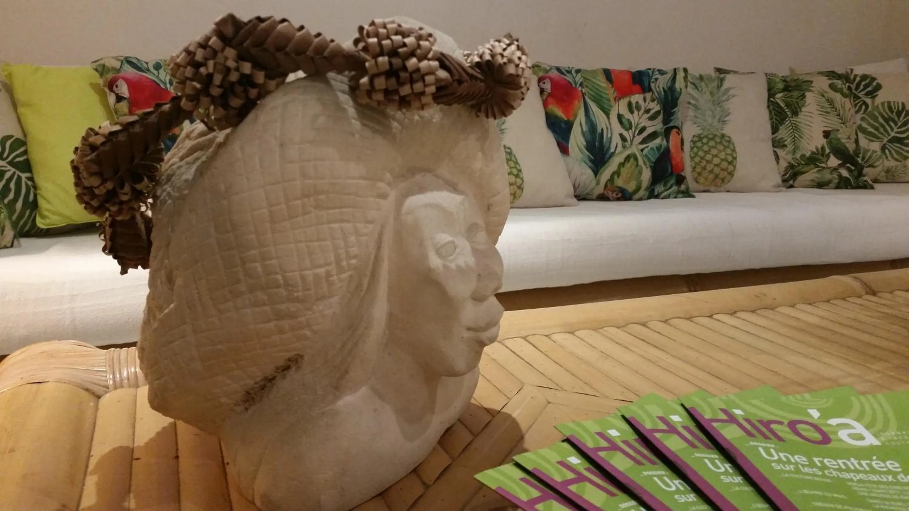 Decorative detail in Fare Suisse Tahiti - Guesthouse