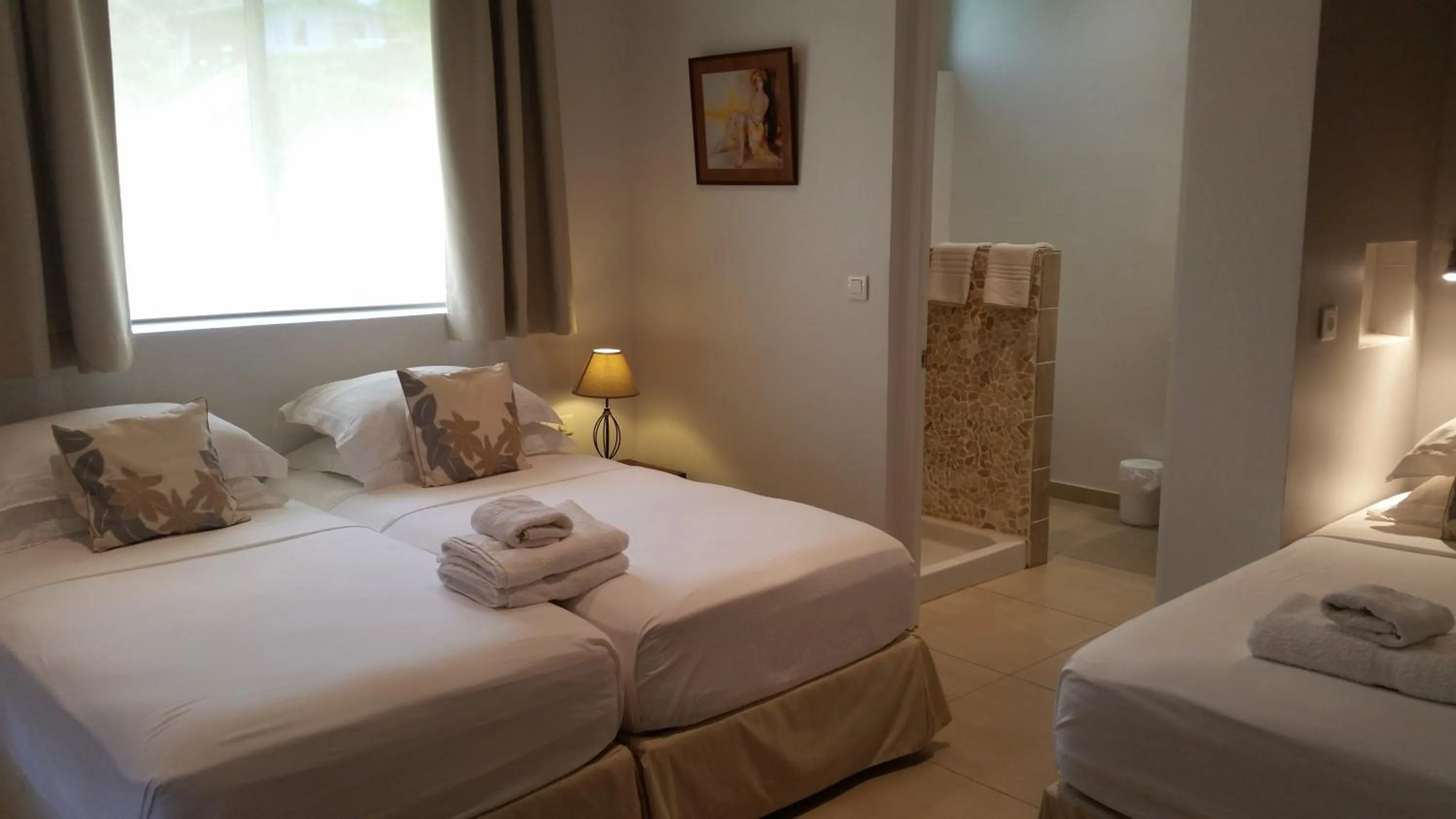 Photo of the whole room, Bed in Fare Suisse Tahiti - Guesthouse