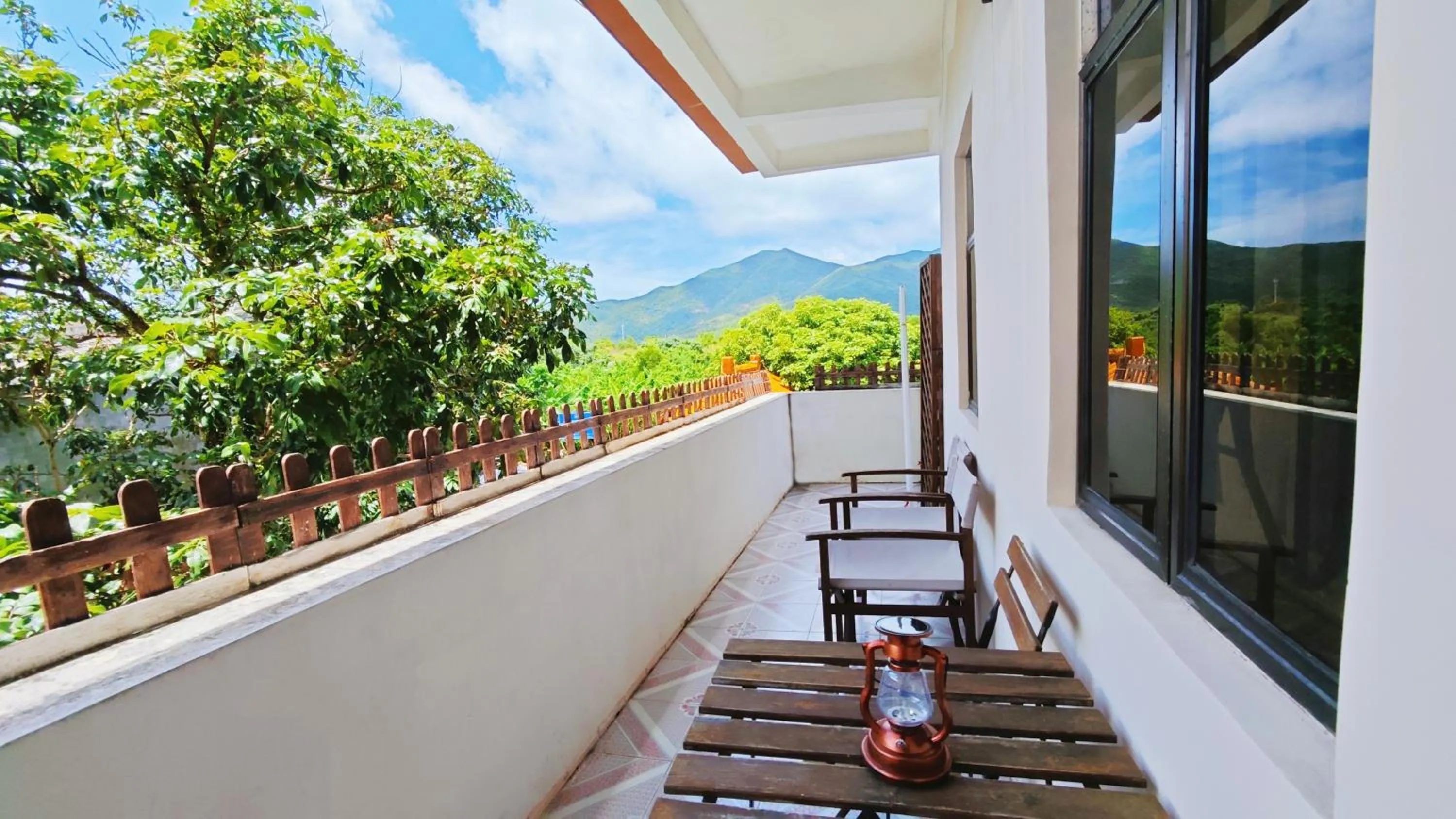 Balcony/Terrace in Cloud Tree Inn Boutique Guesthouse XiChong DaPeng ShenZhen 深圳大鹏西涌云树里民宿Yun Shu Li